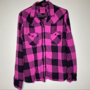Kirra checkered button down
